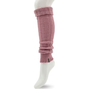 Bonnie Doon Beenwarmers Roze Unisex Onze Size - Dames en Heren - Sleever - Legwarmer - Grof Gebreid - Wol - 1 paar - Warm - Comfortabel - Roze -Soft Pink- Mode Accessoire - BE021766.357