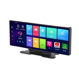 WNHB® Dashcam Voor Auto 10.26 Inch - ADAS Rijassistentie Met GPS Navigatie - Android 8.1 Dash Camera Met Remote Monitor - Zwart