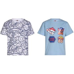 Paw patrol T-shirts set van 2 maat 104-110