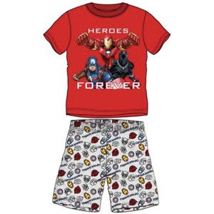 Marvel Avengers pyjama - rood - grijs - maat 104 / 4 jaar