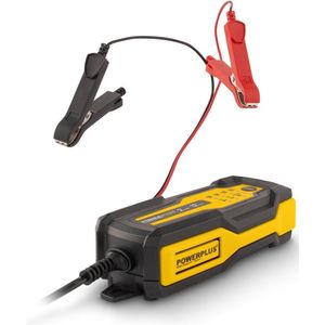 Powerplus POWX4201 Acculader – Druppellader – voor auto, motor, caravan, scooter, boot - 35W – 12V -  2A – 3 tot 60Ah