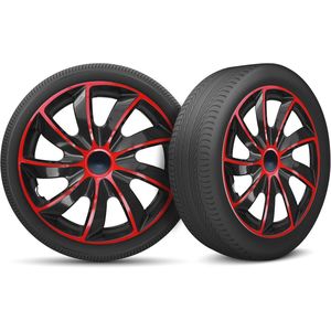 Universele Wieldoppen set van 4 - Geschikt voor Stalen Wielen - 13 Inch - Zilverkleurig