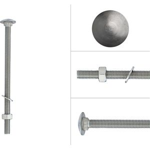 Slotbouten RVS M8 x 140 mm | 10 Stuks