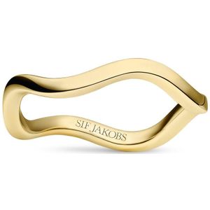 Sif Jakobs - Ellera Waves Pianura - Ring - Goudkleurig - 925 Sterling Zilver