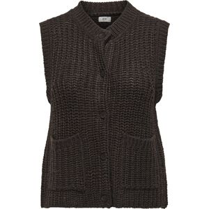 Jacqueline de Yong Jdymabel s/l o-neck button vest knt