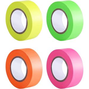 25 cm x 30 m Niet-Klevend Fluorescerende Markeertape - Landmeterstape voor Thuis en Op Het Werk .