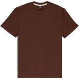 Quiksilver - Slub Roundneck - T-shirt - Bruin - Korte Mouwen