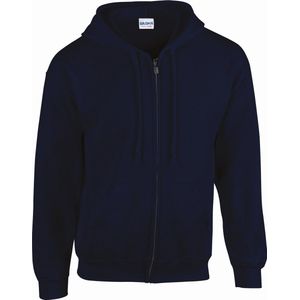 Gildan Heavy Blend™ Adult Full Zip Hooded Sweatshirt GI18600 - Navy - L