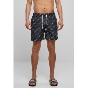 Urban Classics - Pattern - Zwemshort - Zwart - Met Patroon