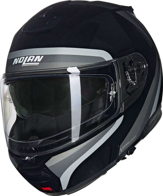 Nolan N100-6 Assoluto - Integraalhelm - Glans Zwart / Zilver / Wit - Polycarbonaat