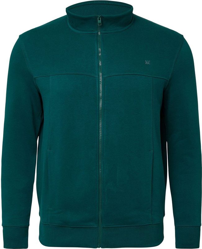 s.Oliver - Sweatshirtjack - Normale Pasvorm - Met Steekzakken