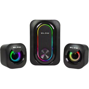BLOW RGB Gaming Speakerset - Met Subwoofer - USB Voeding - 3.5mm Jack - 7W Totaal Vermogen