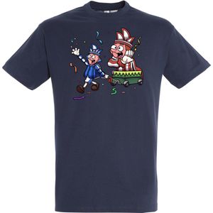 T-shirt kinderen Carnavalsoptocht | Carnaval | Carnavalskleding Kinderen Baby | Navy | maat 128