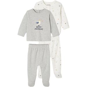 Vertbaudet - Set van 2 Babypyjama's - 2-delig - 100% Biologisch Katoen