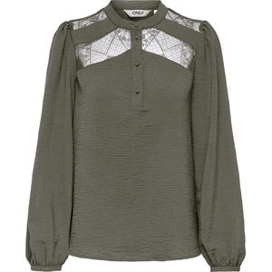 Only - Onlyohanna Life Fr Lace Top Wvn - Blouse - Kalamata - Dames