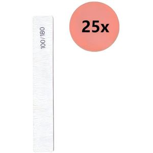 25 stuks spijkers - 100/180 grijs schalen - dubbelzijdig - paars kern - spijkerslacht -17,8*2,8 cm - stijl 2