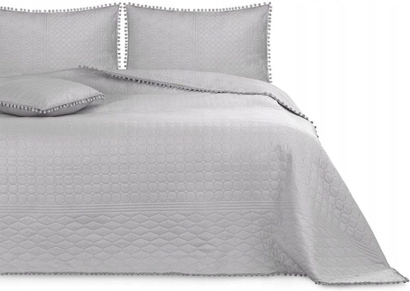 AmeliaHome - Sprei - Zilver - 170 x 270 cm - Polyester