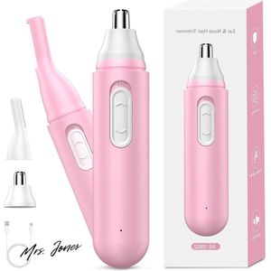 Mrs. Jones Wenkbrauwscheermes Dames Nose Trimmer USB Eyebrow Razor Electric Rechargeable Hair Trimmer - Celakeety .