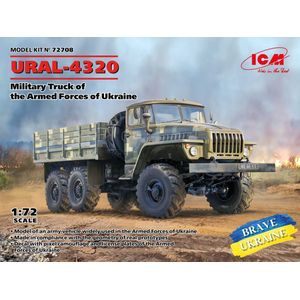 1:72 ICM 72708 URAL-4320 - Military Truck Of The Armed Forces Of Ukraine Plastic Modelbouwpakket