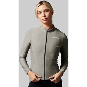 Acelera Fietsshirt Lange Mouwen Grijs - Lined - Wielershirt - Fietskleding - Dames - Warm Fietsshirt Lange Mouwen - Maat 3XL