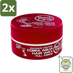 Red One Wax Cobra Aqua Full Force 150 ml - Voordeelverpakking - 2 stuks - Haarwax - Stylingwax