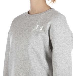 Under Armour Essentiële Fleece Crew Grijze Sweatshirt - Sportwear - Vrouwen