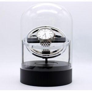 Tourbillon Horloge Opwinder - Gyrowinder Orbit Watch Winder - Zilver
