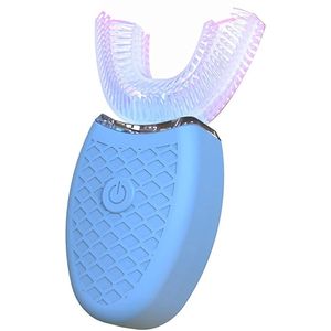 2 in 1 elektrische tandenborstel + tanden bleken - 360° tandenborstel - Smart Whitening Kit tandenborstel - tandenborstel + whitening kit - tanden bleken - tandenborstel - elektrisch - 360° tandenborstel - blauw