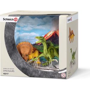 Schleich Triceratops en Therezinosaurus 42217 - Speelfiguur - Dinosaurs - 19 x 16,5 x 17 cm