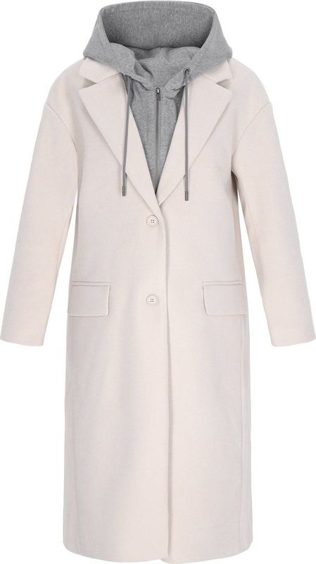myMo - ROCKS - Tussenmantel - Grijs - Klassieke Mantel met Afneembare Capuchon