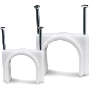 35 mm kabelklemmen nagelklemmen - set van 20 stuks - kabelhouder met ingestoken nagelhouders