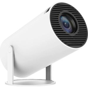 Veostar Mini Beamer 2025 - Mini Projector - Wit - 4K-ondersteuning - Draagbare Thuisbioscoop