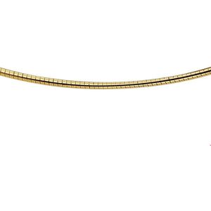 Huiscollectie 4004073X Gouden rond omega collier