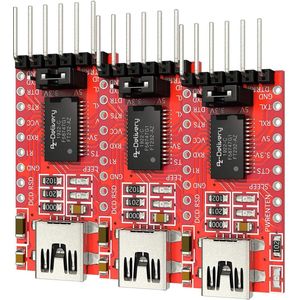 AZDelivery - FTDI Adapter FT232RL - USB naar TTL Serial - 3 x - Compatibel met Arduino