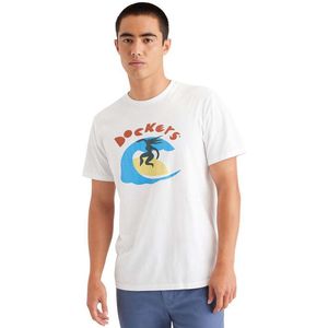 Dockers Graphic T-shirt Met Korte Mouwen Wit XL Man