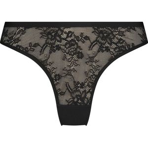 Hunkemöller Dames Lingerie String Lea - Zwart - maat M