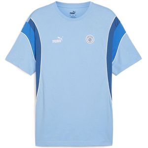 Puma Manchester City Football Archive T-shirt Met Korte Mouwen Blauw L Man