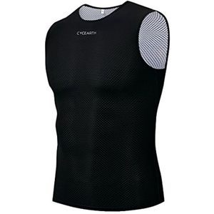 Heren Fietsvest Mouwloos Basislaag Onderkleding Fietsshirt voor Buitensporten