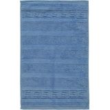 CAWÖ Noblesse Uni Gastendoekje - Blauw -  30x50 Cm