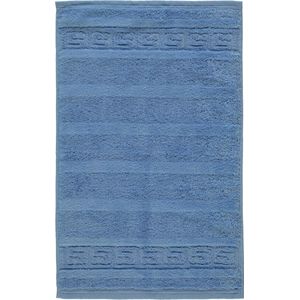 CAWÖ Noblesse Uni Gastendoekje - Blauw -  30x50 Cm