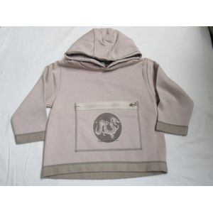petit bateau , sweat shirt met kap , beige , draak , 6 jaar 114