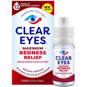 Clear Eyes Maximum Redness Relief – Oogdruppels tegen Rode, Droge & Branderige Ogen – 15 ml