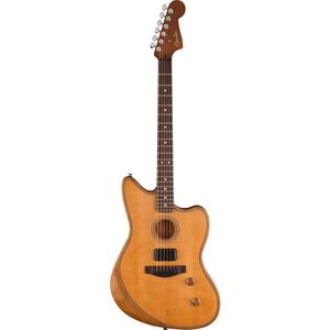 Fender Acoustasonic Standard Jazzmaster, Aged Natural RW - Solid body akoestische gitaar - naturel