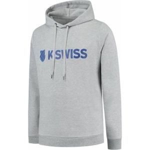 Trui K-Swiss Unisex Essentials Hooded Sweat Light Grey Melange-S