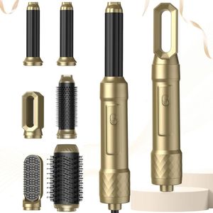 ApexArte® Fohnborstel - Krulborstel - Krultang 5 in 1 - Goud