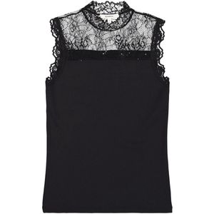 Garcia - K50020 - Top - Zwart - Met Kant