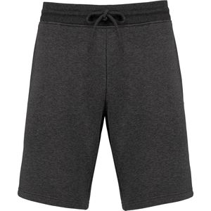 Biologische herenbermuda korte broek van sweatstof Volcano Grey Heather - XXL