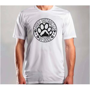 Easily distracted by dogs - T Shirt - DogLife - PuppyLove - DogLovers - CuteDog - HondenLeven - PuppyLiefde - HondenLiefhebbers - SchattigeHond