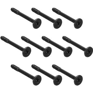 30 stuks ventilatorschroeven met trillingsdemping en platte nagelkop, zwart, 1,18 inch L voor computerbehuizing en radiators - Koelcomponenten, behuizingsaccessoires