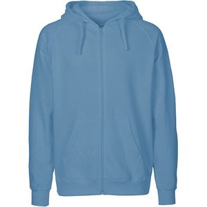Fairtrade Men's Zip Hoodie met capuchon Dusty Indigo - XXL